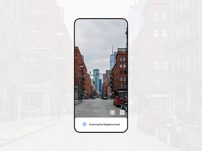 AR Street view adobe xd after effect animation app app design augmented reality camera city design google interaction design maps neighbourhood places rent ui uiux ux