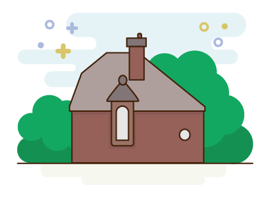 Home Sweet Home flat home house icon illustrator personal shapes vector