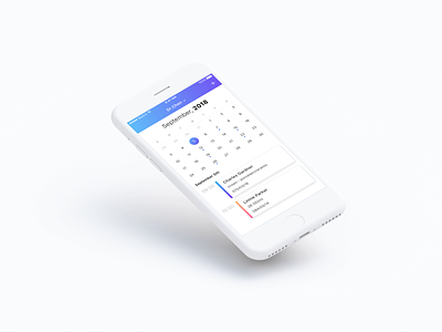 UI Design - Appointments Page app appointments calendar design list view patient ui