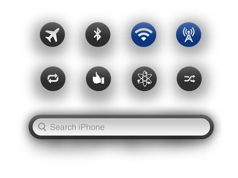 Circle Buttons circle button ios app switcher iphone apple