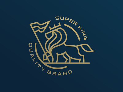 Superking app branding design graphic design illustration lion logo ui ux vector