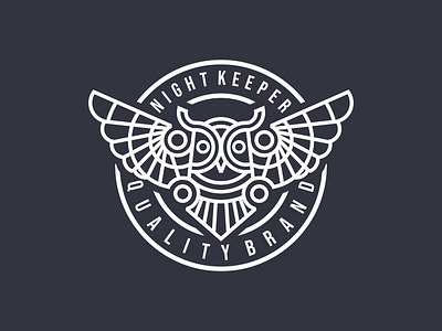 Night Keeper app branding design graphic design illustration lion logo owl ui ux vector