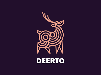 Deerto app branding design graphic design illustration lion logo ui ux vector