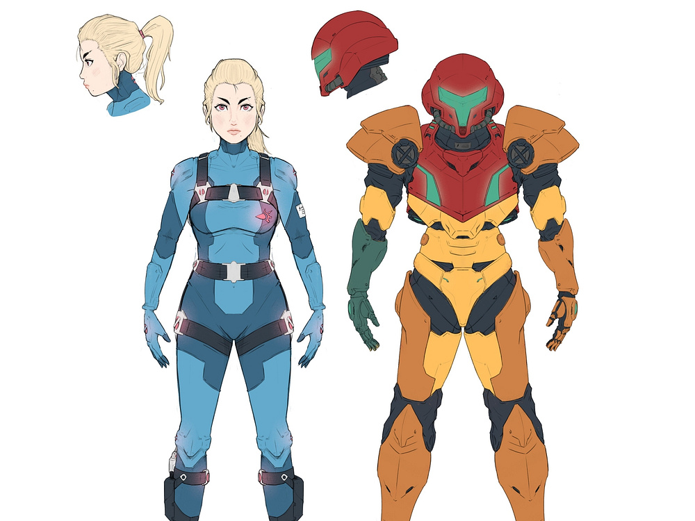 Metroid Samus Concept Art by Irfansyah Aryabima on Dribbble