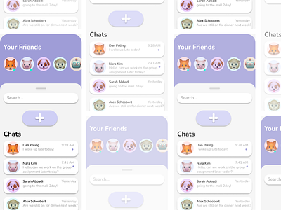 ChitChat! Messaging App Home Screen app branding chat app design figma graphic design home screen messaging app ui vector