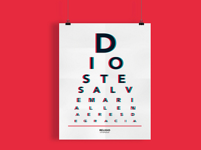 Poster · Religio Stupidus ai design graphic illustrator letters poster poster design print print design red