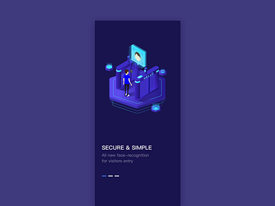 Secure Simple black bootpage color guide illustration ui ux