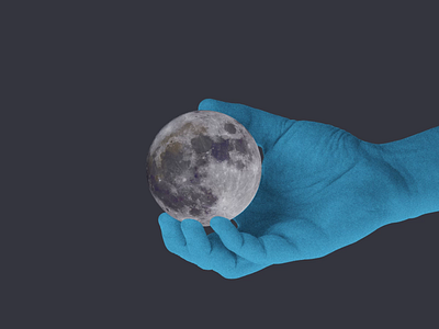 Series Hands #2 after effects moon motion graphics photo