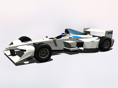 Formula E car 3d car electric formula e formulae racecar sketchup