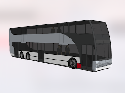 Double decker transit bus 3d 3dmodel bus doubledecker sketchup transit