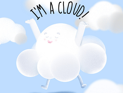 Cloud Claude - I am a cloud! 3d design digital art graphic design illustration motion graphics
