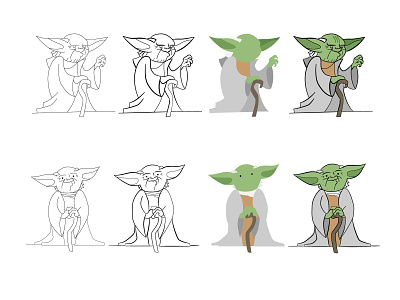 Master Yoda cose illustrate cute design draw illustration illustrations starwarsday starwars