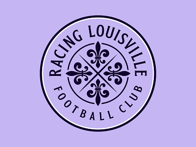 Racing Louisville FC badge football kentucky lavender logo louisville nwsl