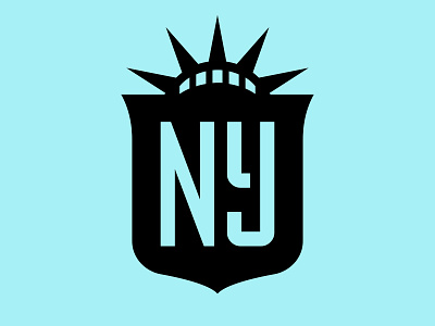 NJ/NY Gotham FC badge crest football gotham logo new jersey new york nwsl soccer womens