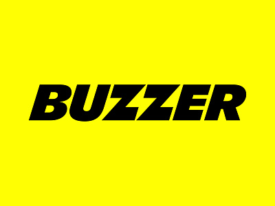 Buzzer app bolt branding buzzer lightning logo negative space sports