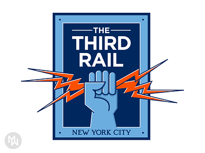 The Third Rail art deco club fans logo new york city new york city fc nycfc soccer supporters group the third rail
