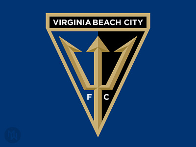 Virginia Beach City FC badge crest football club futbol logo npsl soccer va vb virginia beach