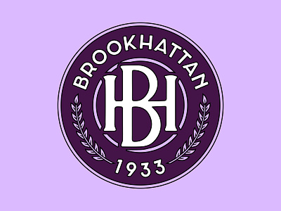 Brookhattan FC 1933 badge brooklyn crest football logo manhattan nyc purple soccer
