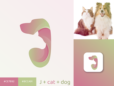 j + Cat + Dog Logo