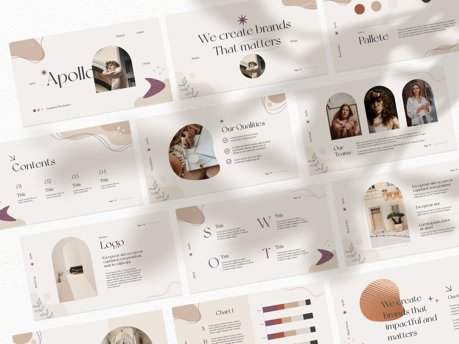 Apollo Elegant Powerpoint Template by Carina Visuals on Dribbble