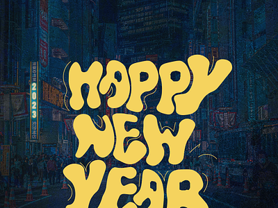 Happy New Year Design design graphic design illustration typography