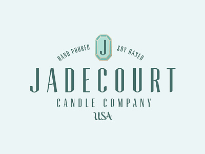 Jadecourt Candle Company Logo candles j lockup logo