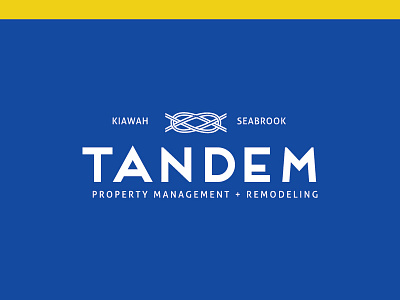 Tandem Logo By Erika Firm builder coastal contractor knot management marine nautical real estate realtor remodeling rope south carolina