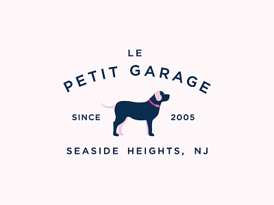 Le Petit Garage animal boutique dog labrador modern new jersey pink preppy retail sans serif silhouette store