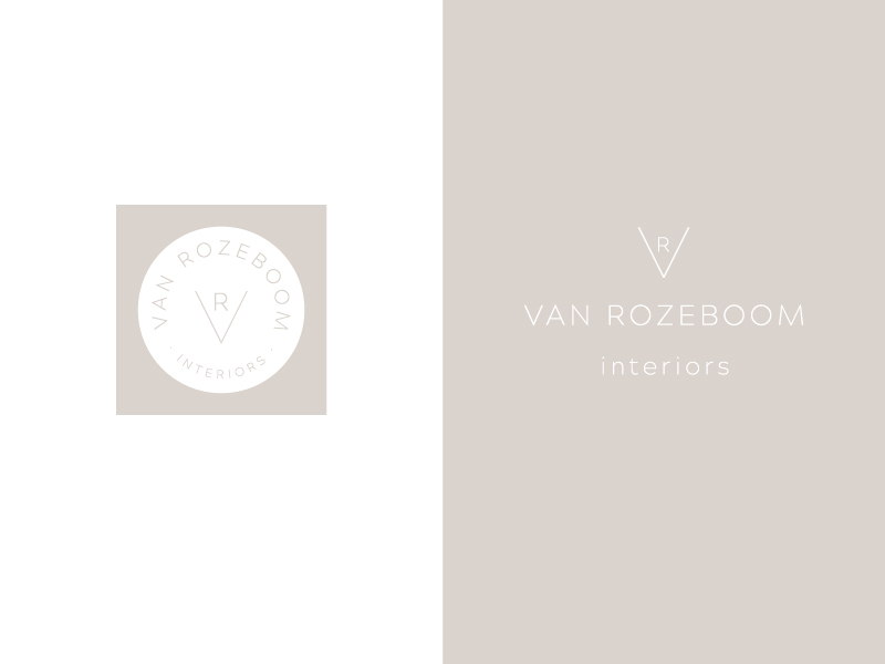 Van Rozeboom Interiors Logo By Erika Firm On Dribbble