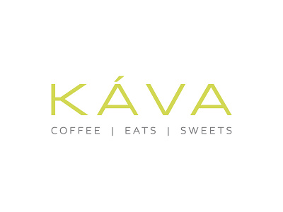 Kava Coffee Shop Logo citron coffee coffee shop czech eatery erika firm food and beverage k kava modern restaurant sans serif