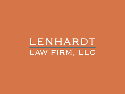 Lenhardt Law Firm Burnt Orange Logo attorney burnt orange charleston classic copperplate erika firm law firm lawyer orange traditional