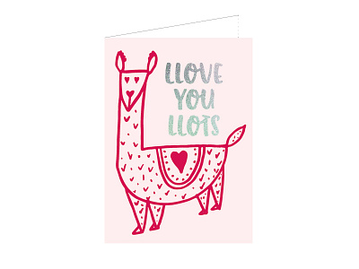 Llama Llove Greeting Card