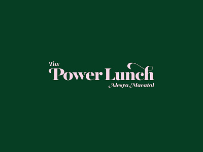The Power Lunch Logo 70s 80s blog charleston erika firm feminine influencer marketing powerful retro woman writer