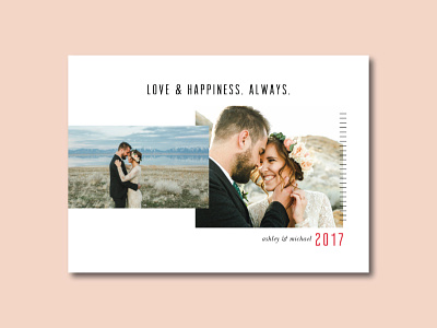 Love & Happiness Always Christmas Photo Card christmas erika firm love minted modern photo card simple typographic