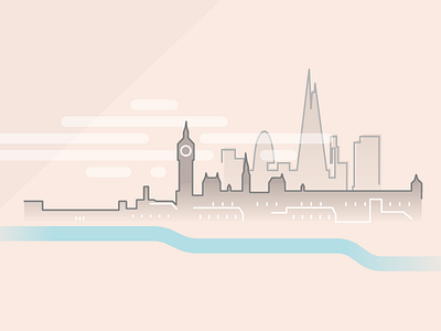 London city cityscape icon illustration london vector