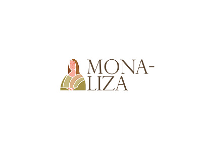 Mona-Liza Logo art branding design flat graphic design identity illustration logo