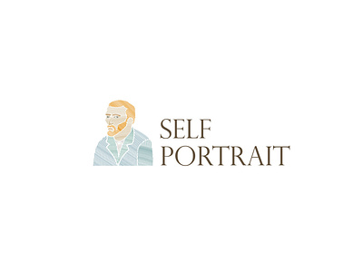 Van Gogh - Self Portrair Logo art branding design flat illustration logo van gogh vector