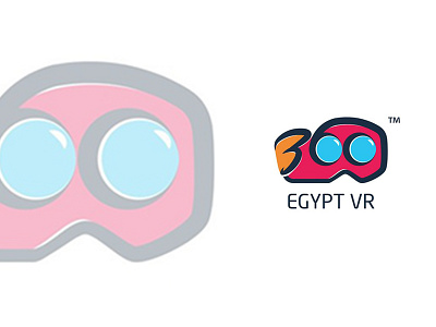 Egypt VR app art branding design flat icon logo ui ux vector