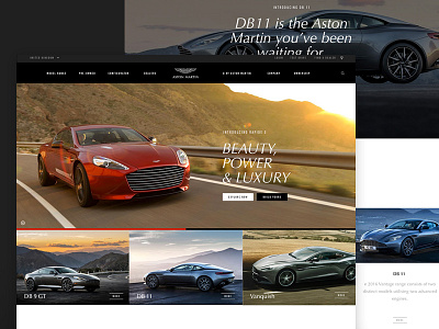 Aston Martin astonmartin cars corporate ux webdesign website