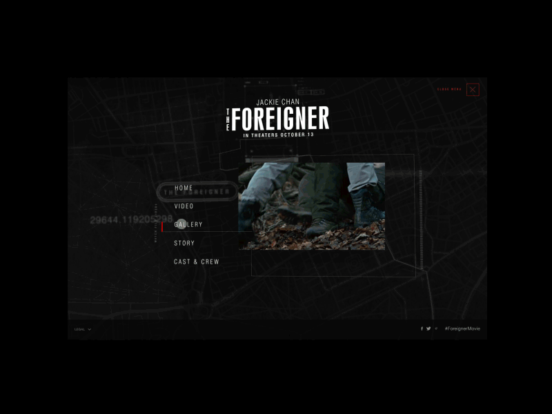 The Foreigner animation foreigner interaction movie site ux website