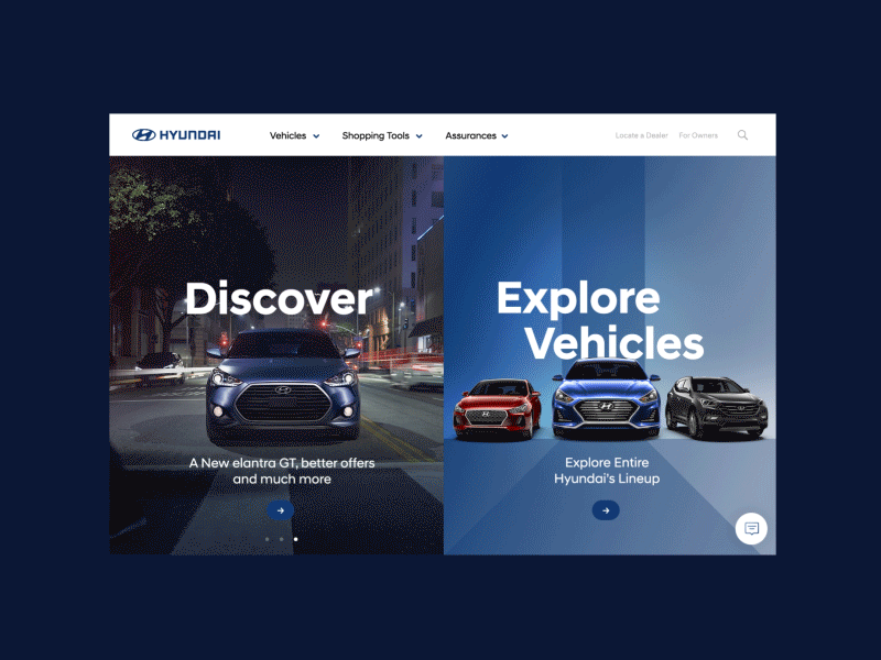 Hyundai website UX