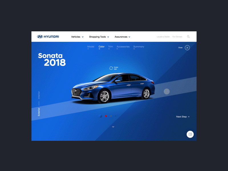 Image of Hyundai website