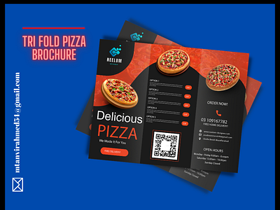 Tri Fold Pizza Brochure banner design brochure design business card design facebook banner facebook post food banner food poster instagram banner instagram post pizza brochure poster design trifold brochure trifold pizza brochure twitter banner twitter post