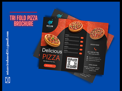 Tri Fold Pizza Brochure