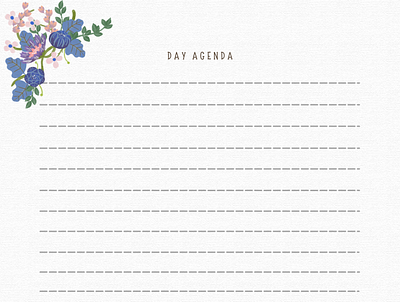 flowery agenda agenda design graphic design templates typography