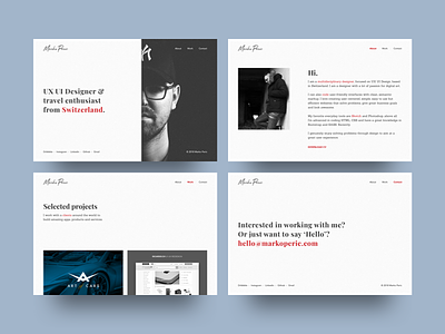 Personal Portfolio black white black white portfolio landing page minimal design personal portfolio portfolio simple design simple portfolio