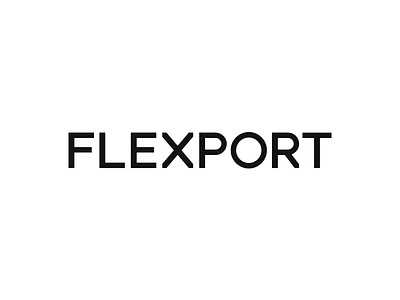 Flexport logotype black branding logotype modular white