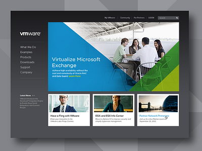 VMware Home Page Direction angles cloud dark geometric grid hero home page transparent triangles virtualization website