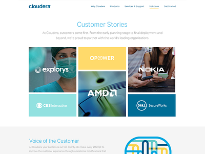 Cloudera Website - Customer Stories case studies clients cloud customer stories customers enterprise grid hadoop partners software website