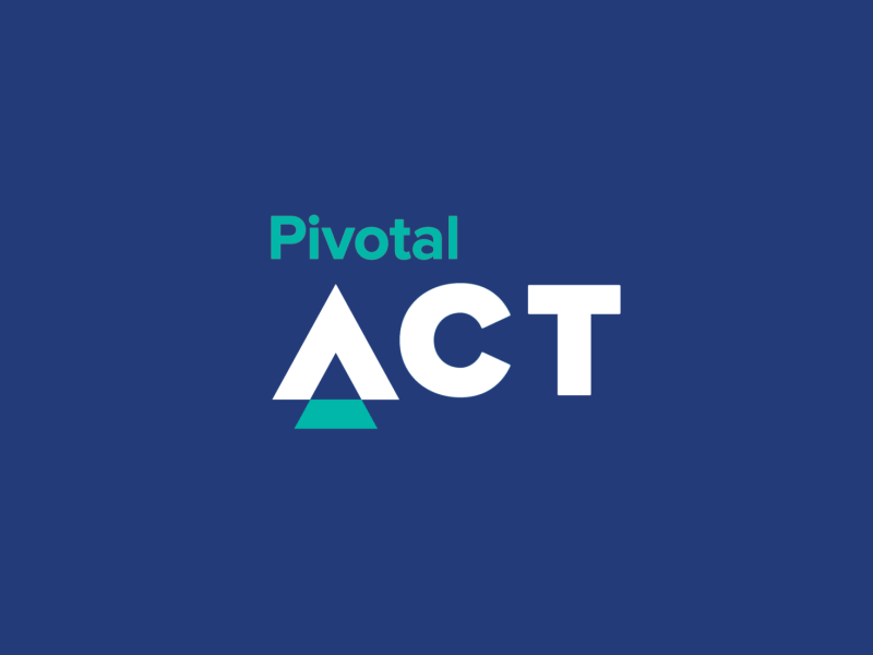 Pivotal Act Logo animation charity environment humanitarian logo ngo nonprofit people centered pivotal red cross social website